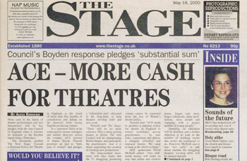 Arts Council cash pledge in wake of crisis report – 20 years ago in The Stage