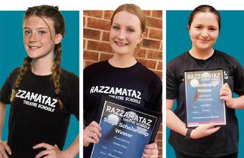 The Stage/Razzamataz Theatre Schools scholarship winners 2023