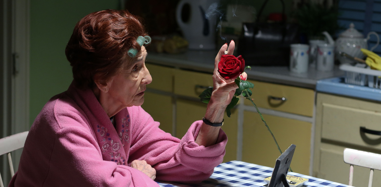 June Brown (Dot) in Eastenders lights up in memory of Jim. Photo: Jack Barnes/BBC