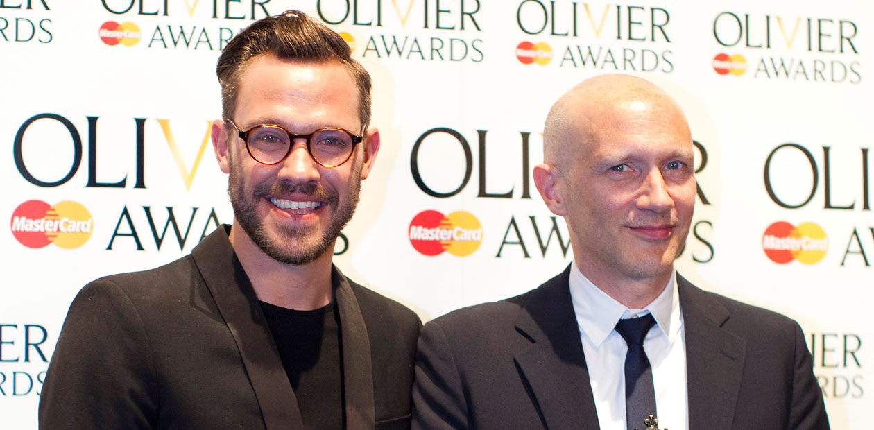 One of this year's presenters Will Young with PeterDarling who won Best Choreographer. Photo: Helen Maybanks