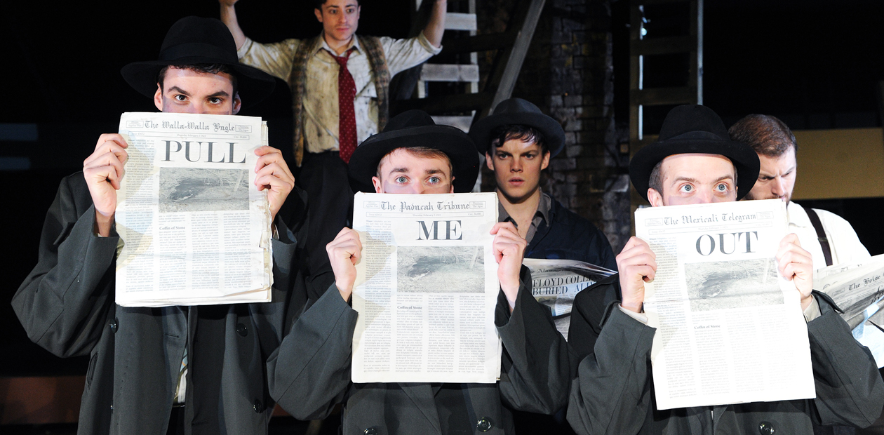 A scene from Floyd Collins at Southwark Playhouse, London. The musical has been nominated for an Off West End Theatre Award. Photo: Tristram Kenton