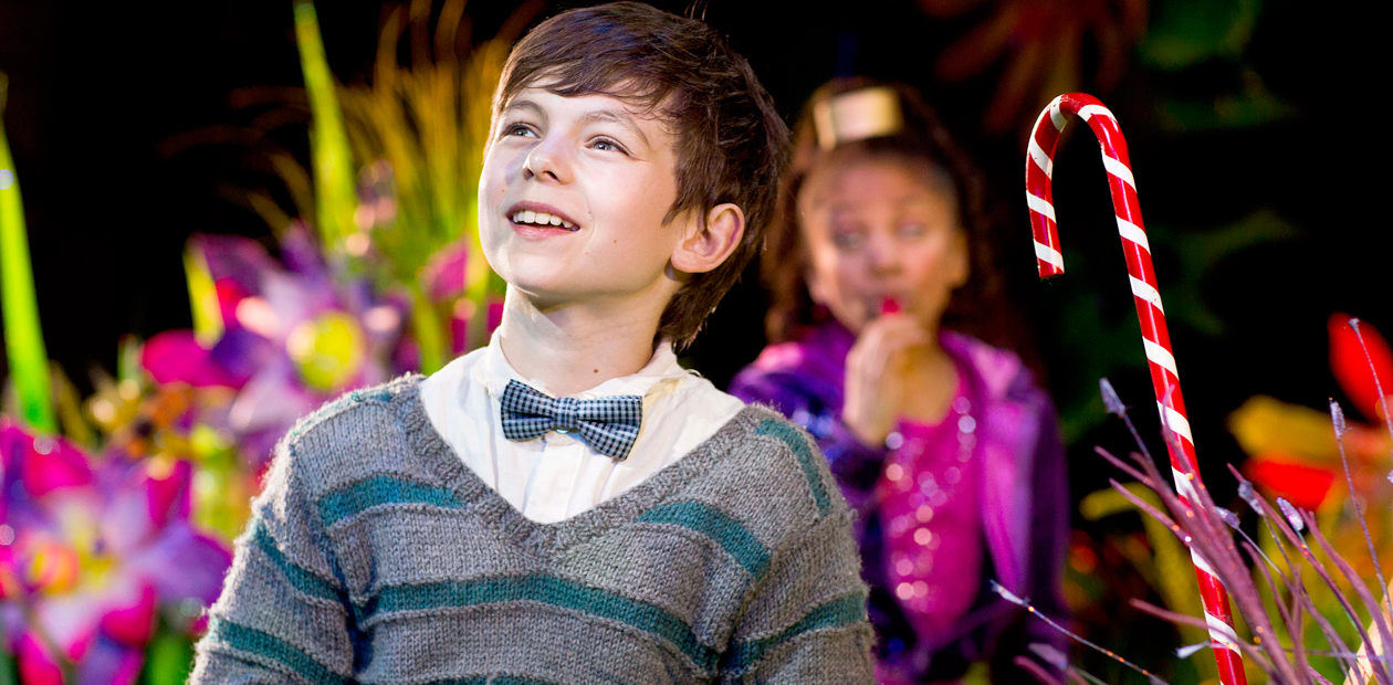 Tom Klenerman as Charlie in Charlie and the Chocolate Factory. Photo: Helen Maybanks