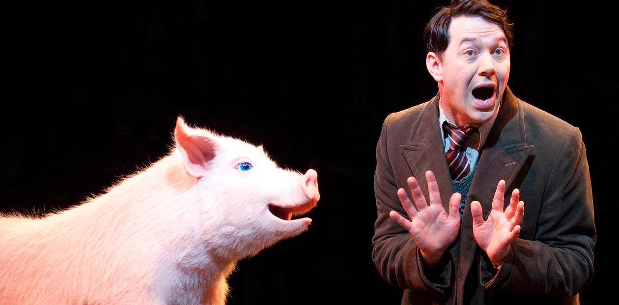 Reece Shearsmith in the 2011 run of Betty Blue Eyes at the Novello Theatre, London. Photo: Tristram Kenton