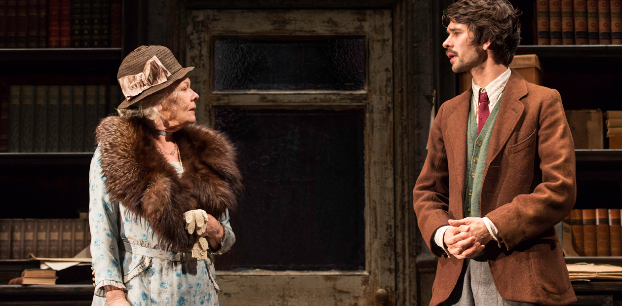 Judi Dench with Ben Whishaw in Peter and Alice at the Noel Coward Theatre, London. Photo: Johan Persson