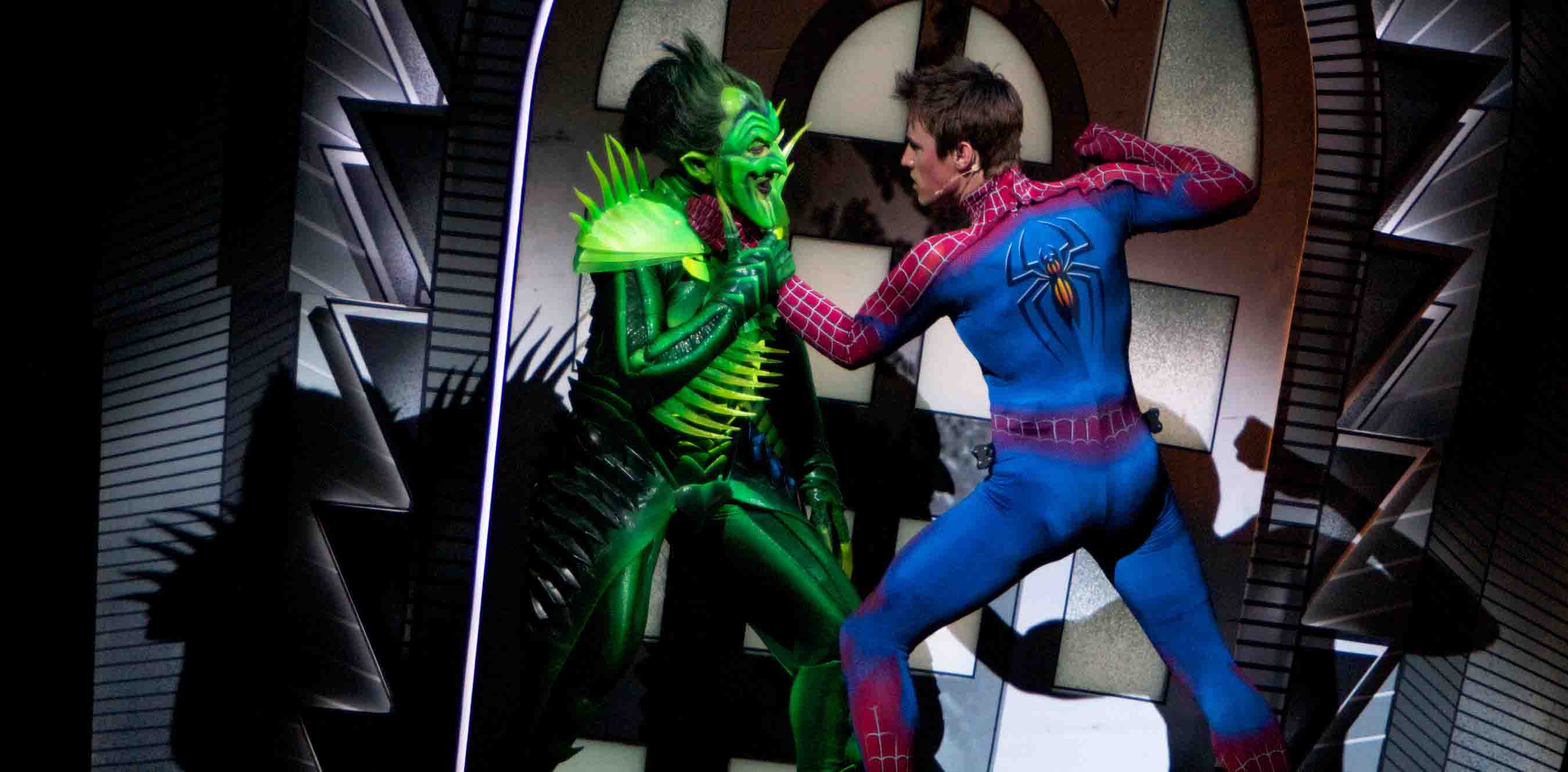 Patrick Page and Reeve Carney in Spider-Man Turn Off The Dark. Photo: Jacob Cohl