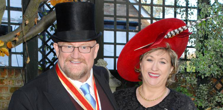 Howard Panter and Rosemary Squire after the investiture.