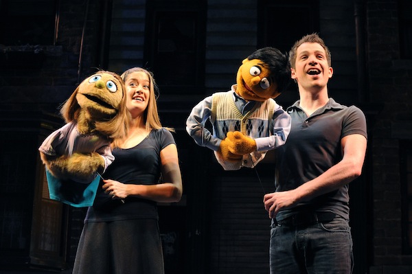 Julie Atherton and Daniel Boys in the West End production of Avenue Q at the Gielgud Theatre in 2009. Photo: Tristram Kenton