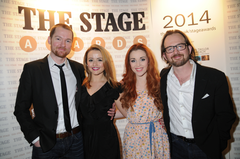 Killian Donnelly, Stephanie McKeon, Sarah O'Connor and Ben Fox, cast members, The Commitments_ 7595