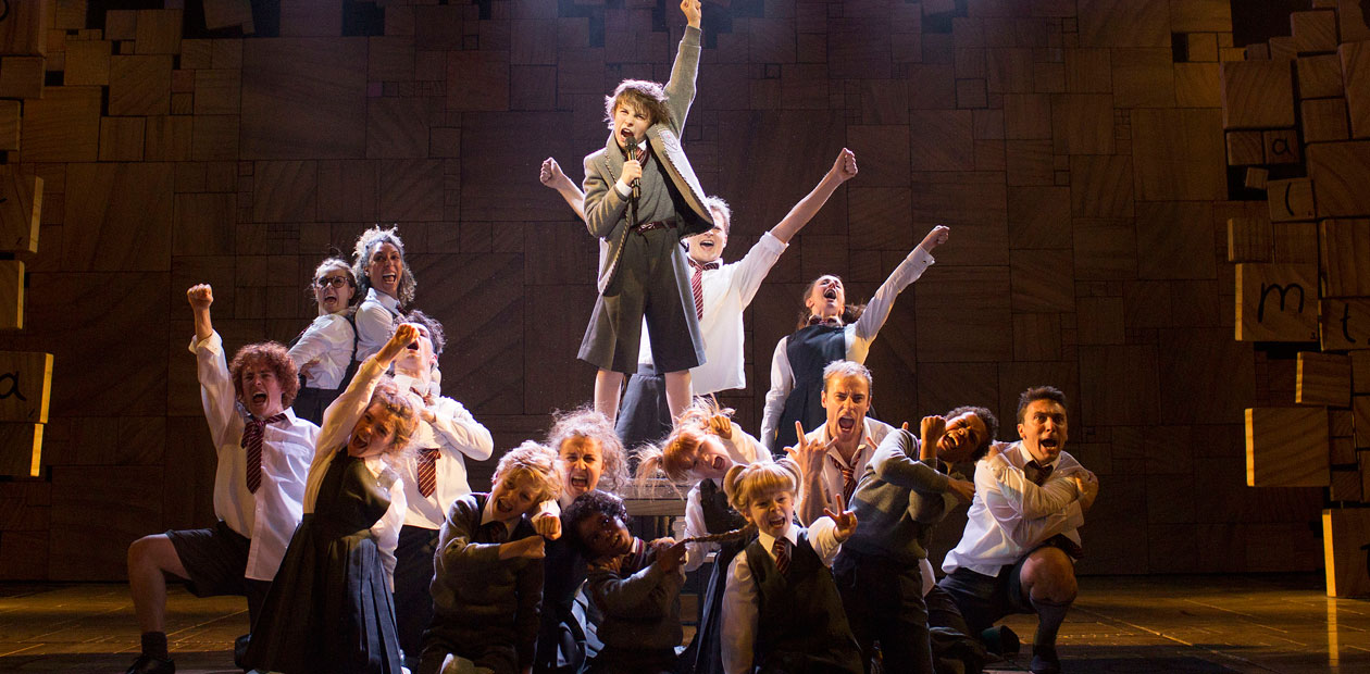 A scene from Matilda the Musical, which uses child actors for lead roles. Photo: Helen Maybanks.