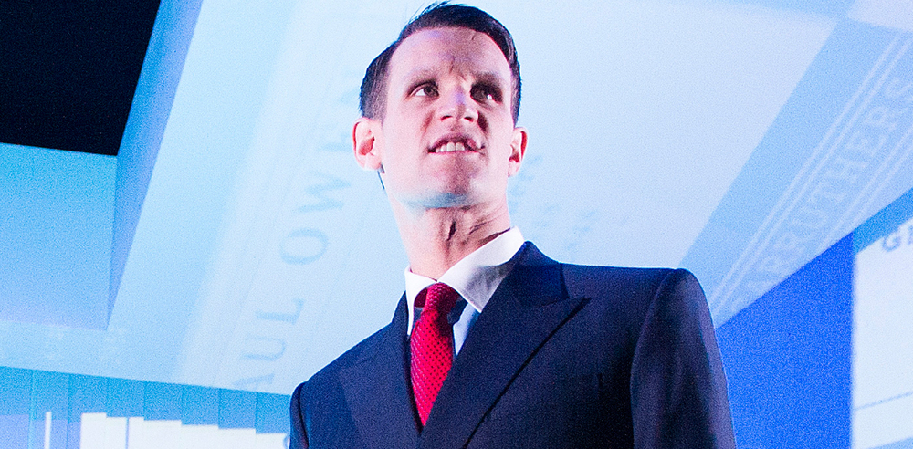 Matt Smith in American Psycho which was partly funded through Kickstarter. Photo: Tristram Kenton