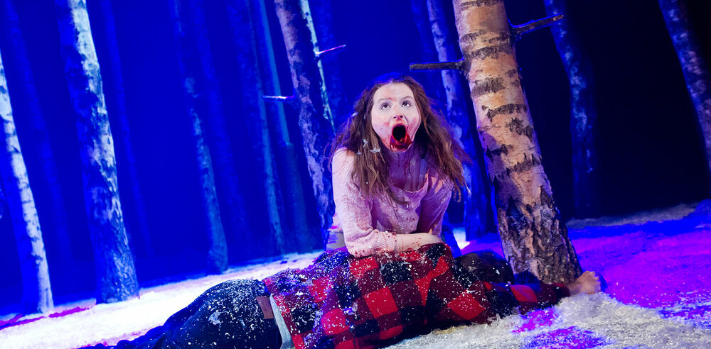 Rebecca Benson in Let The Right One, directed by John Tiffany. Photo: Tristram Kenton.