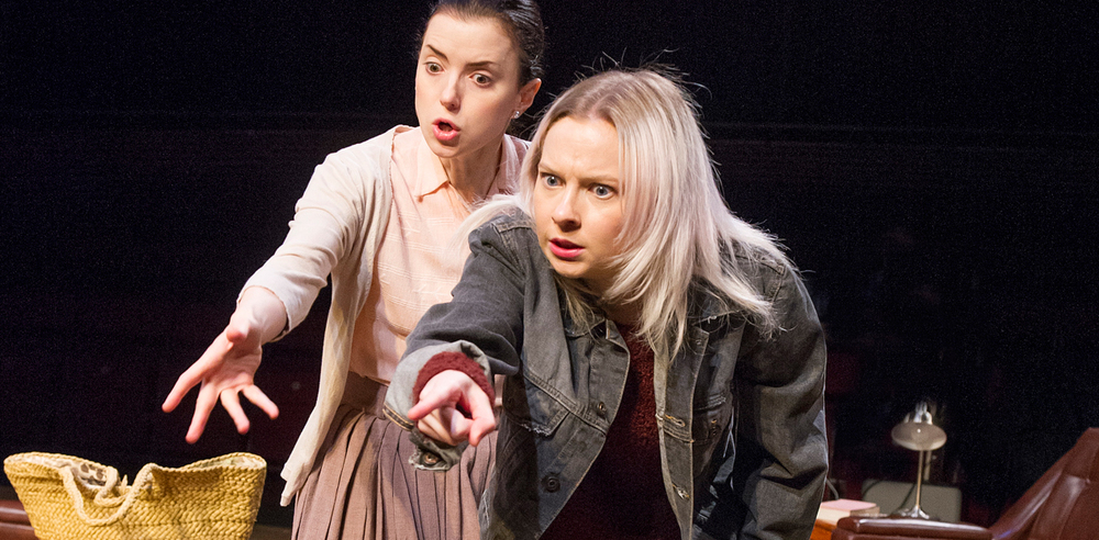 Laura Rees (Anita) and Imogen Doel (Wendy) in Missing Dates from In The Vale Of Health. Photo: Tristram Kenton