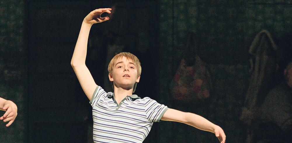 Liam Mower in the original production of Billy Elliot