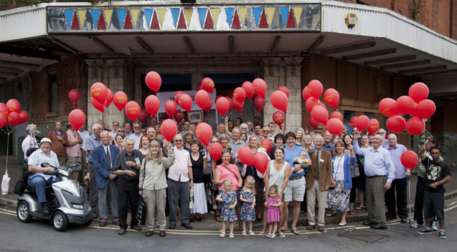 Derby Hippodrome restoration supporters celebrating the venue's 100th birthday in July. Photo: AA Photographic Services