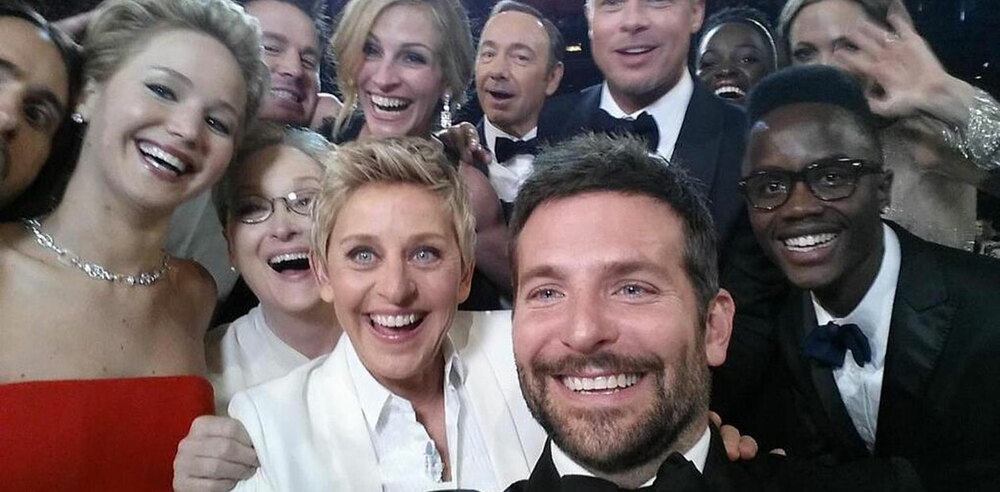 Acceptable in theatres? Ellen DeGeneres' Oscar selfie sets the scene