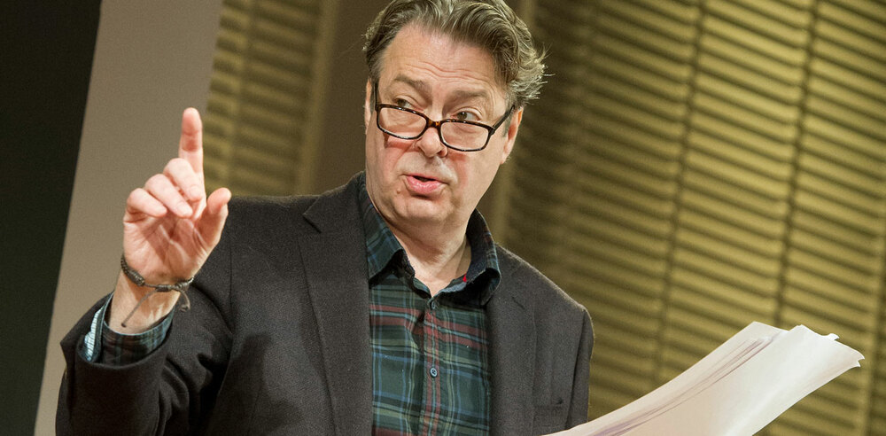 Roger Allam in Seminar at Hampstead Theatre. Photo: Alastair Muir