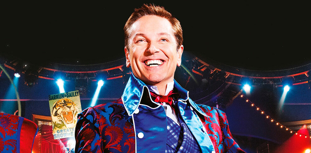 Brian Conley in Barnum. Photo: promotional poster