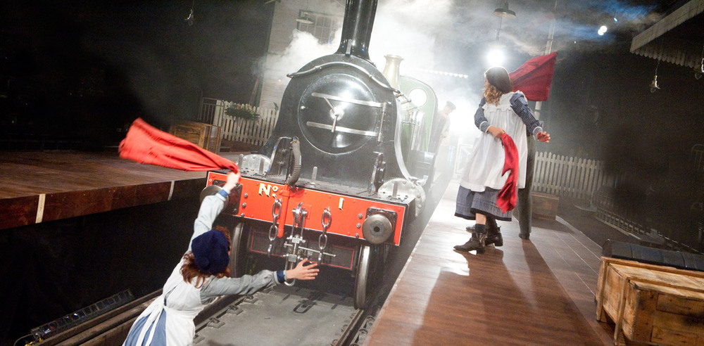 The Railway Children at Waterloo Old Eurostar Terminal in 2010. Photo: Tristram Kenton