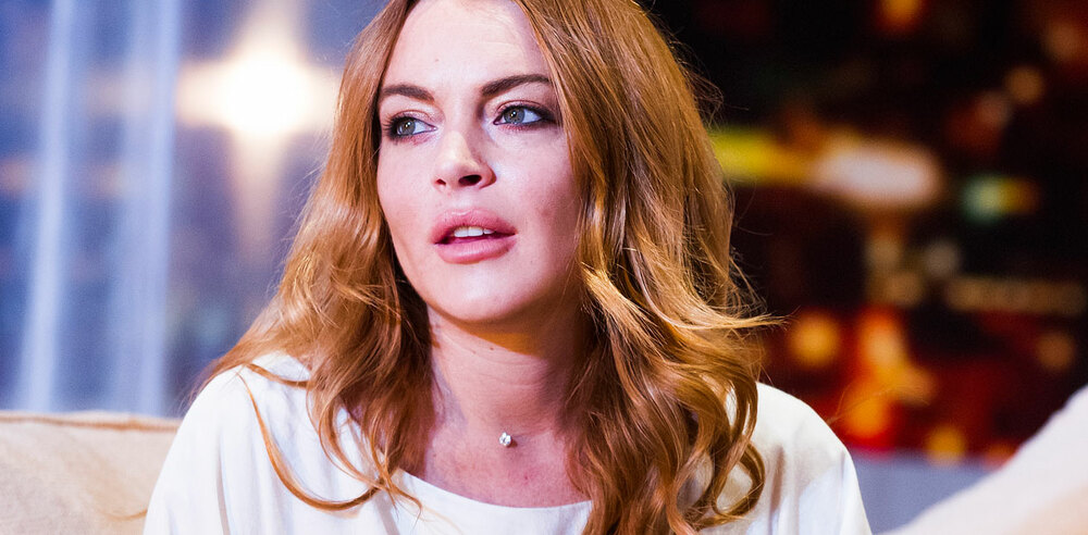 Lindsay Lohan in Speed-the-Plow. Photo: Tristram Kenton