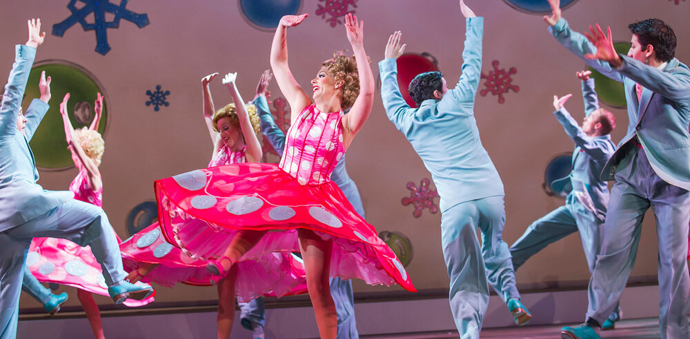 A scene from White Christmas at the Dominion Theatre. Photo: Tristram Kenton