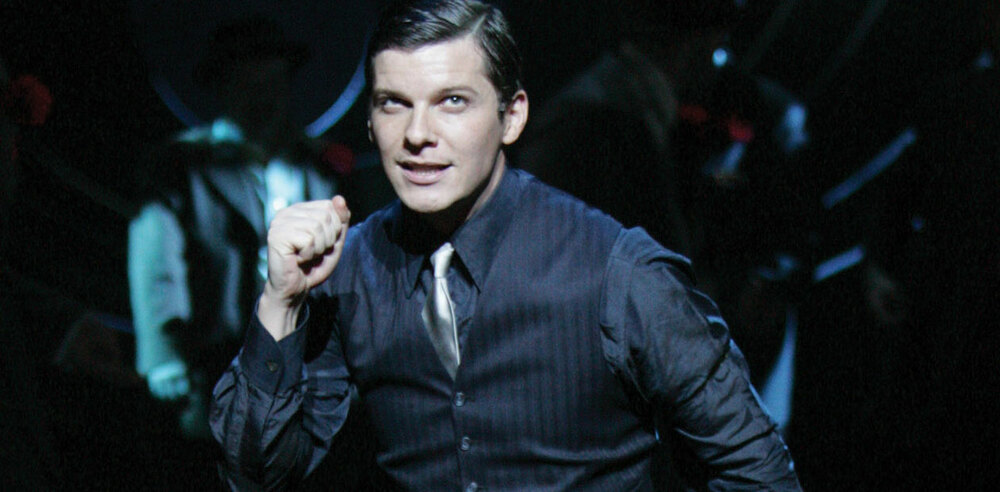 Nigel Harman in Guys and Dolls.