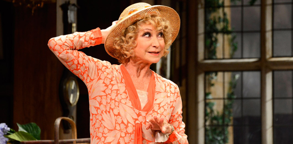 Felicity Kendal in Hay Fever at the Theatre Royal Bath. Photo: Nobby Clark