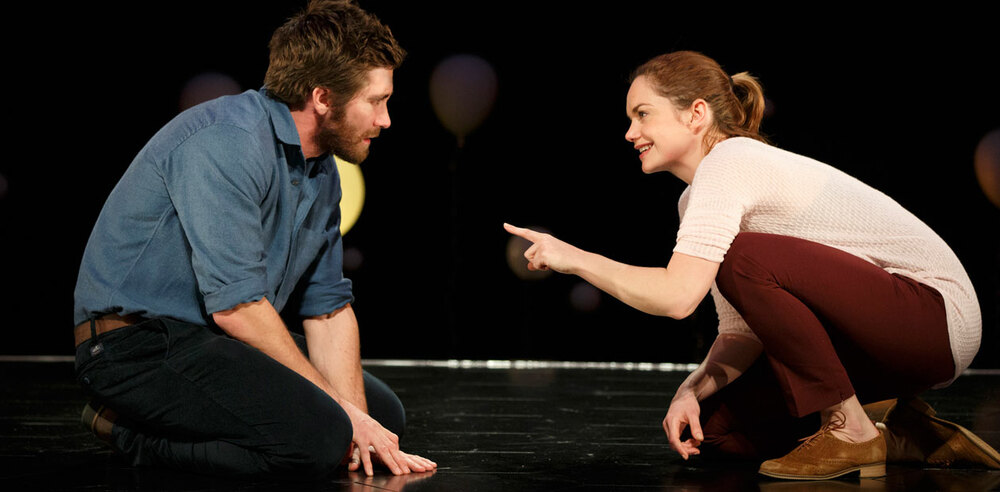 Jake Gyllenhaal and Ruth Wilson in Constellations. Photo: Joan Marcus