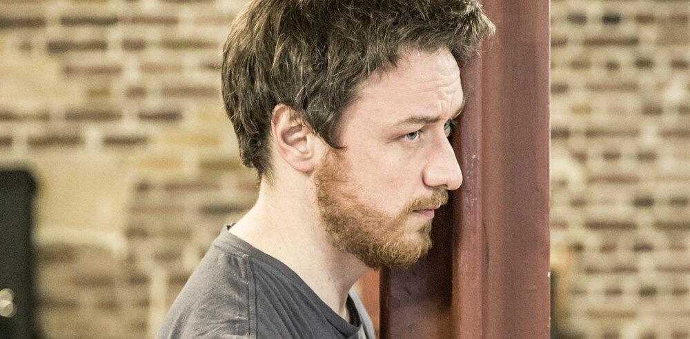 James McAvoy in rehearsals for The Ruling Class. Photo: Marc Brenner