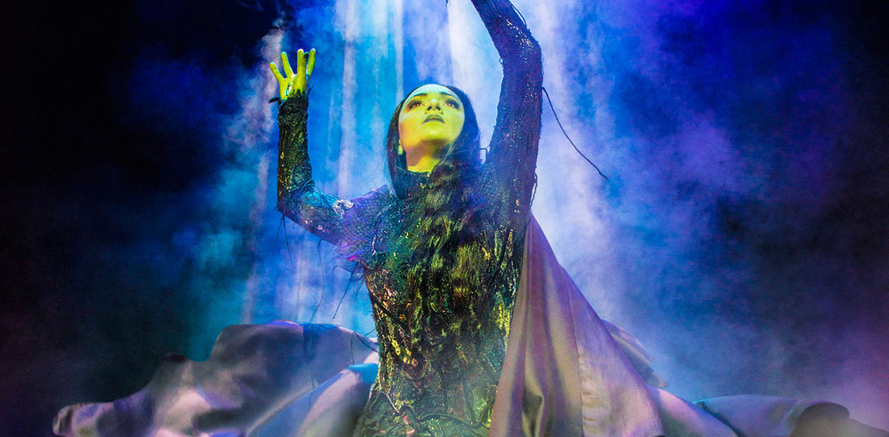 Jennifer DiNoia in the West End production of Wicked at the Apollo Victoria Theatre. Photo: Matt Crockett