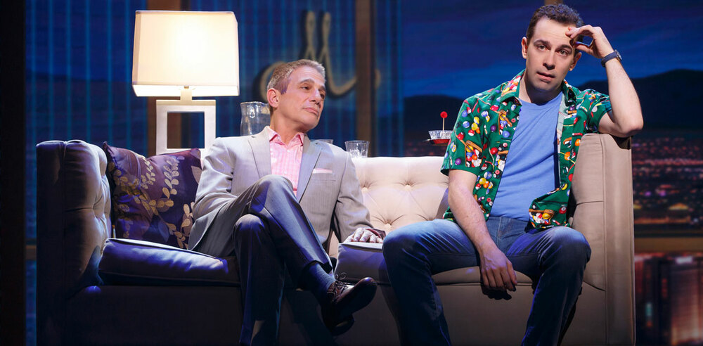 Tony Danza and Rob McClure in Honeymoon in Vegas. Photo: Joan Marcus