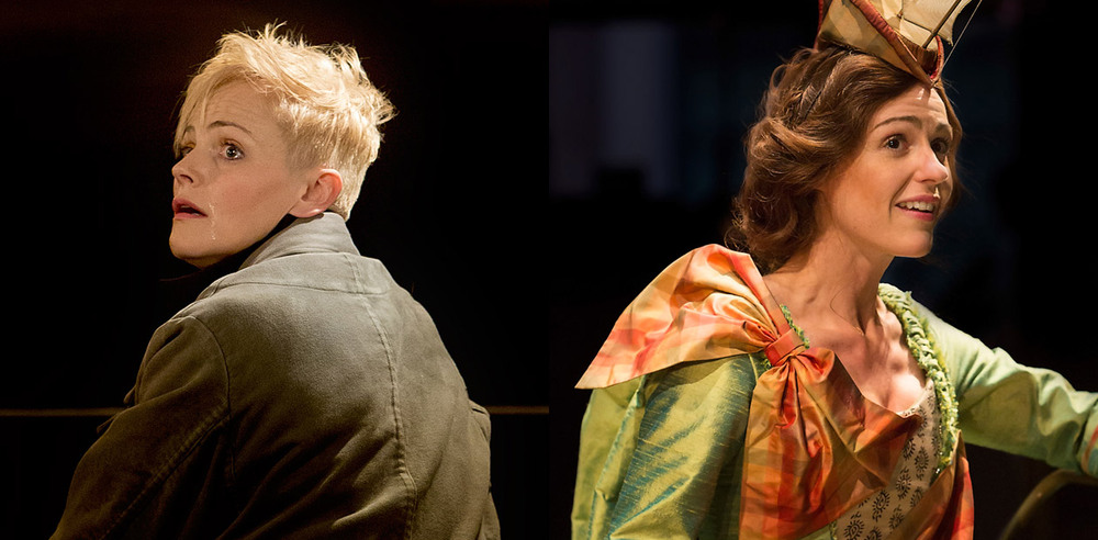 Maxine Peake in Hamlet (left) and Suranne Jones in Orlando (right) at the Royal Exchange. Photos: Jonathan Keenan