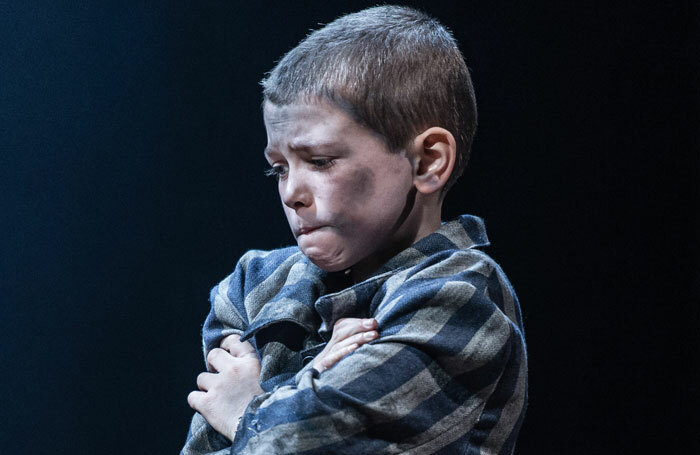 Colby Mulgrew (Shmuel) in The Boy in the Striped Pyjamas. Photo: Manuel Harlan