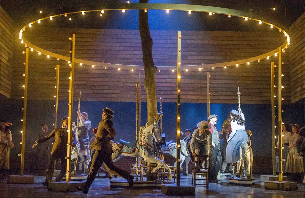 Scene from Opera North’s production of Carousel. Photo: Alastair Muir