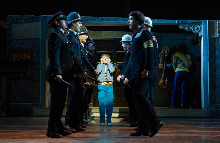 Thomas Hazelby as Billy in Billy Elliot the Musical at the Victoria Palace Theatre. Photo: Alastair Muir