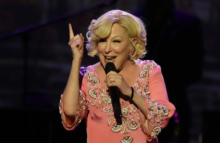 Bette Midler performing on her current tour. Photo: Larry Marano