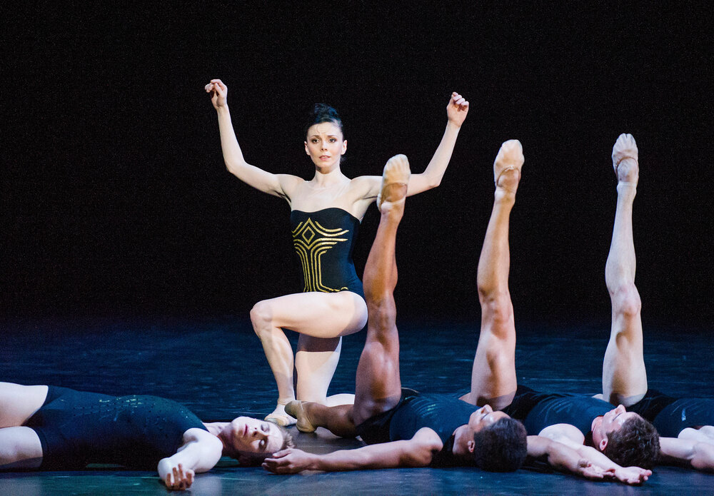 Natalia Osipova and Edward Watson, left, in the Ardani 25 Dance Gala at London Coliseum. Photo: Tristram Kenton