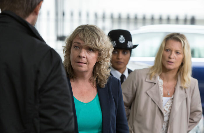 Sophie Stanton and Gillian Taylforth in EastEnders. New directors will get to work on the show as part of a new BBC scheme. Photo: Jack Barnes/BBC