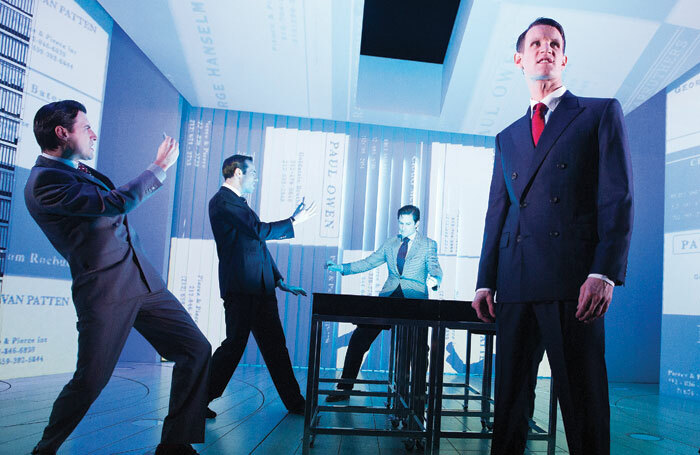 American Psycho at London’s Almeida Theatre, starring Matt Smith, right, was partly financed through crowdfunding platform Kickstarter. Tristram Kenton