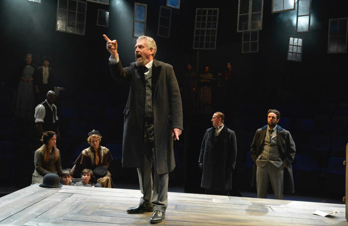 Rob Edwards (centre) in An Enemy of the People at Bolton Octagon. Photo: Ian Tilton