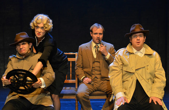 Scene from The 39 Steps performed by Black Rat Productions. Photo: Marina Newth