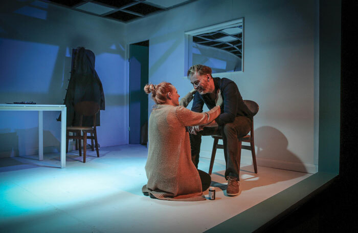 Carolina Main and Paul Murphy in Valhalla at Theatre503, London. Photo: Jack Sain