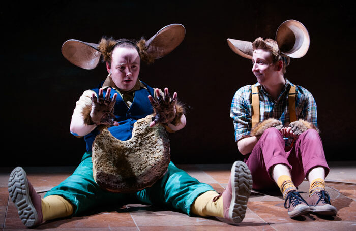 Stephen Bangs and Matthew Forbes in The Witches at Dundee Rep. Photo: Tommy Ga-Ken Wan