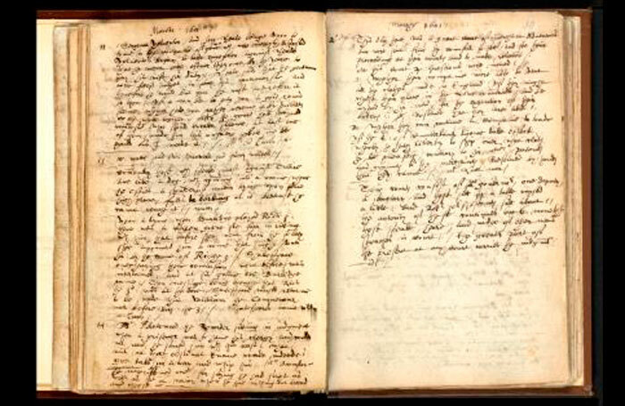 John Manningham's Diary, 1602. Photo: British Library