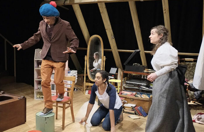 Lawrence Russell, Kirsty Thorpe and Rachael McCormick in The Tale of Mr Tod at the Avenue Theatre, Ipswich. Photo: Bill Jackson