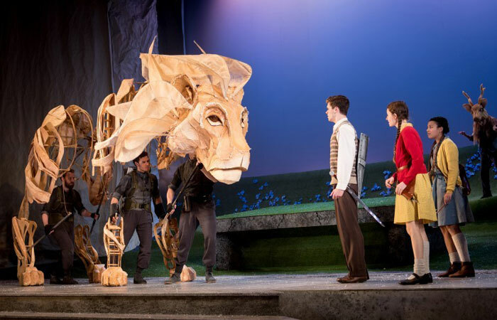 Birmingham Rep's production of The Lion, the Witch and the Wardrobe. Photo: Graeme Braidwood