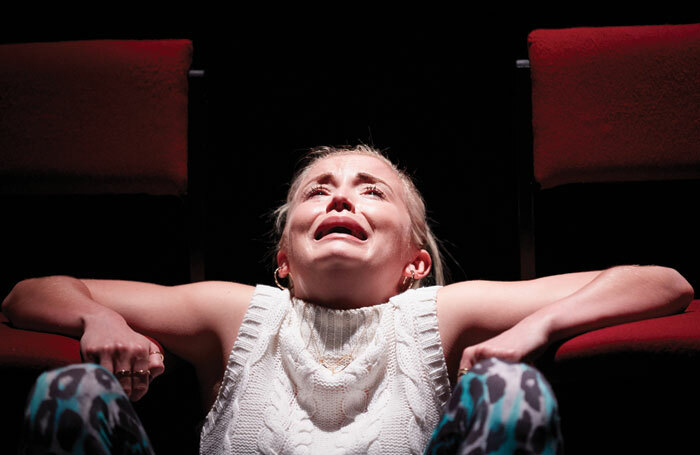 Sophie Melville in Iphigenia in Splott at Sherman Cymru. Photo:  Mark Douet