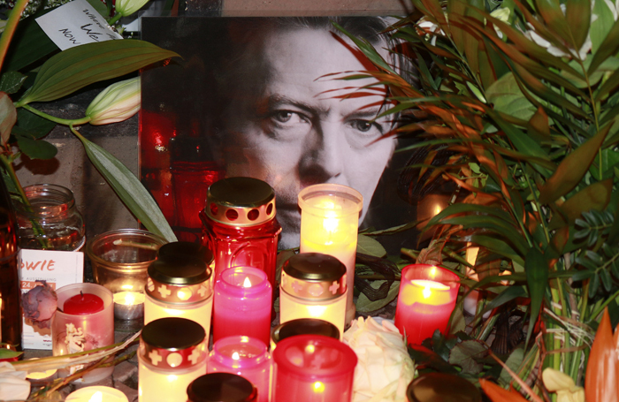 A memorial to David Bowie in Berlin. Photo: 360b/Shutterstock.com