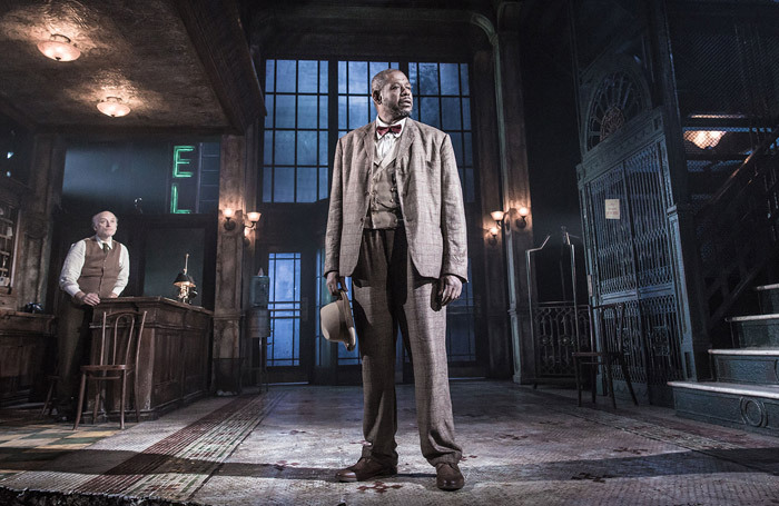 Frank Wood and Forest Whitaker in Hughie, Booth Theatre, New York. Photo: Marc Brenner