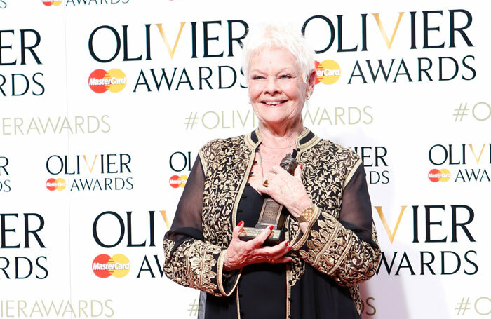 Judi Dench collected the award for best supporting actress at the ceremony. Photo: Pamela Raith