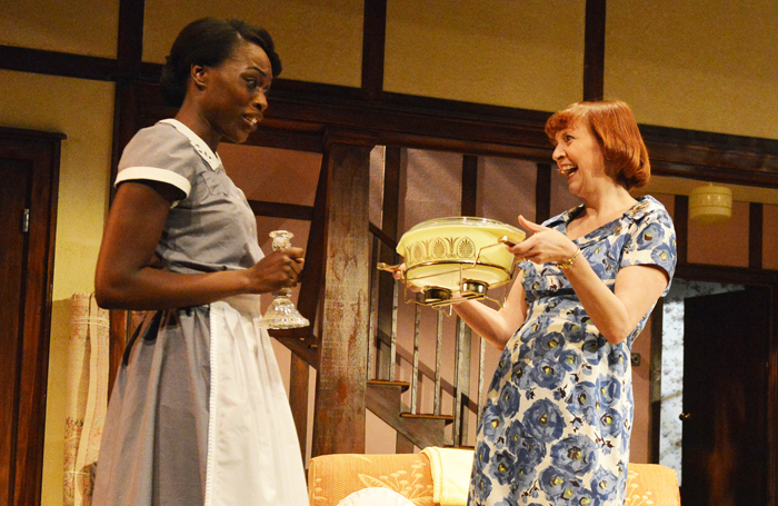 Gloria Onitiri and Rebecca Manley in Clybourne Park at the Mercury Theatre, Colchester. Photo: Tristram Kenton